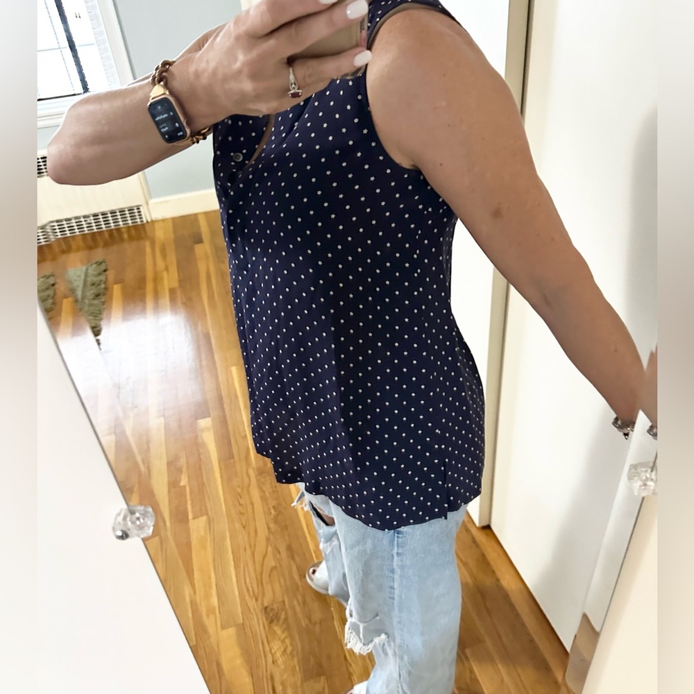 Madewell Star Scatter Silk Sleeveless Top - Picture 7 of 14